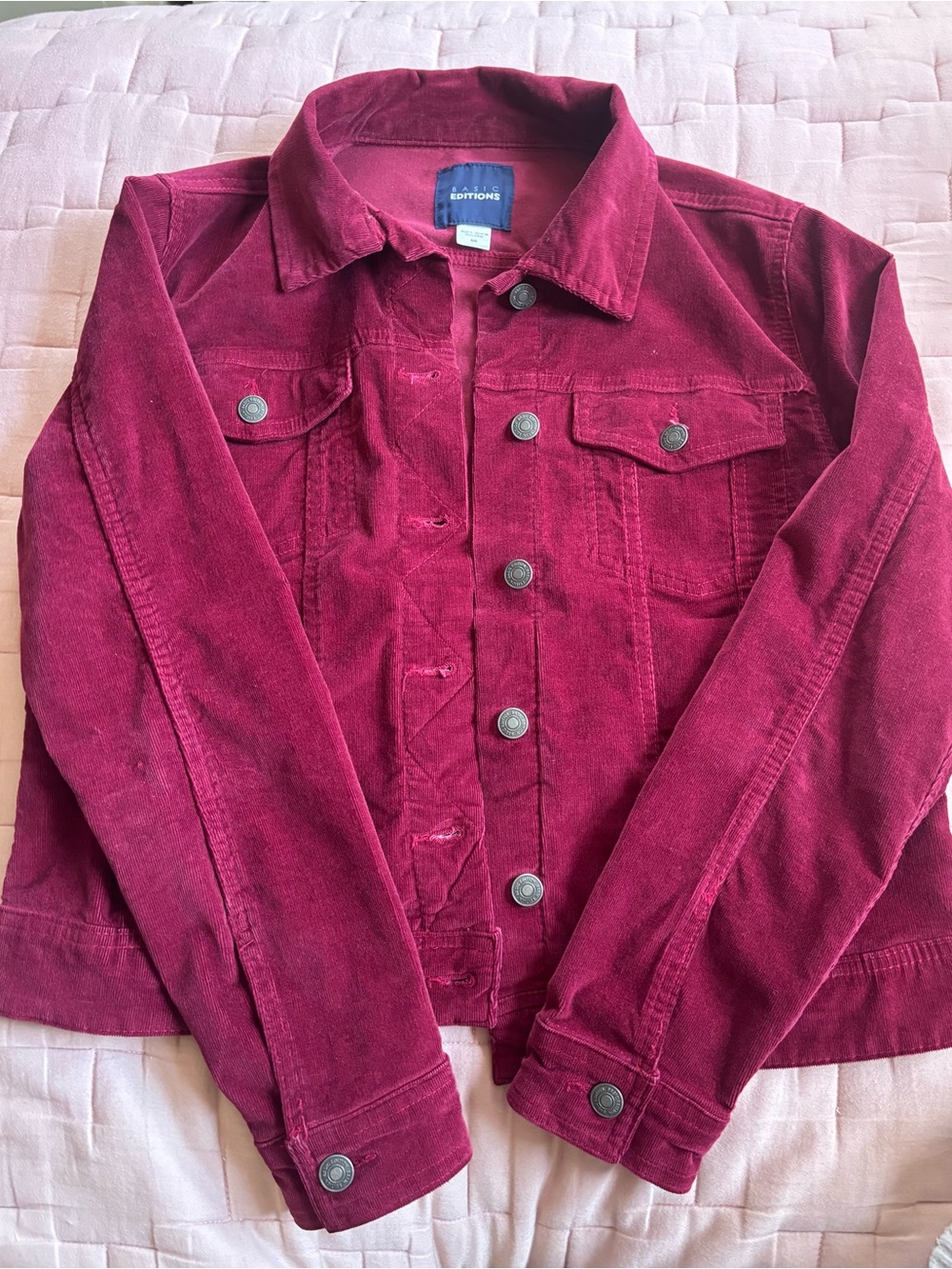 Women’s Burgundy Corduroy Jacket